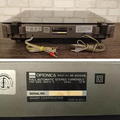 OPTONICA RP-5100 Rare Vintage Turntable Serviced Warranty Direct Drive Serviced image 9