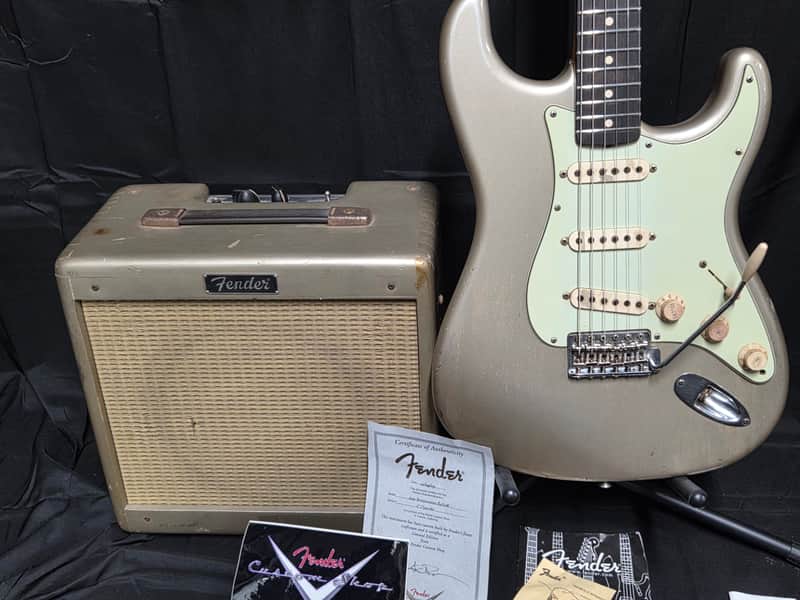 Fender Custom Shop Limited Edition 59 Stratocaster and Pro Junior NAMM Package 2006 - Shoreline Gold image 1