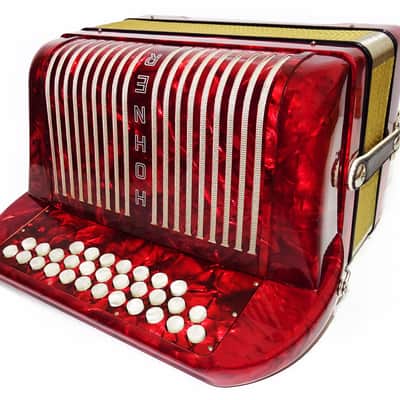 Close to New! Hohner Club llB Diatonic Squeezebox, German Button Accordion, Straps 2052, High Quality Harmonica, Amazing sound! image 8