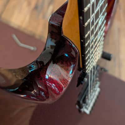 1990 Hamer Californian Elite Electric Guitar Black Cherry Sparkle All Original & CLEAN!! image 24