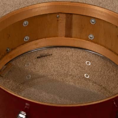 Vintage Zim-Gar 5x14 Red Sparkle Snare Drum image 10
