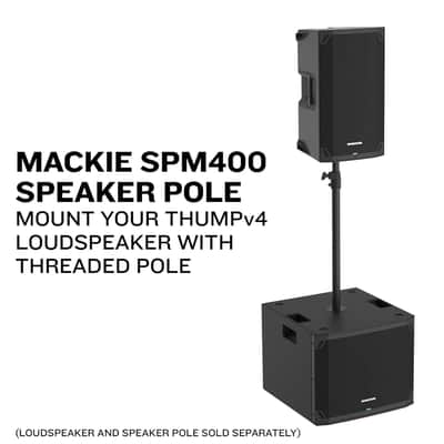 Mackie Thump18Sv4 18" Professional Powered Subwoofer feat. 132 dB SPL, 25 Hz Low Frequency, Selectable High Pass Modes, Phase Invert Switch, Built-in Carry Handles, Connect Any Loudspeakers, 1400W image 9