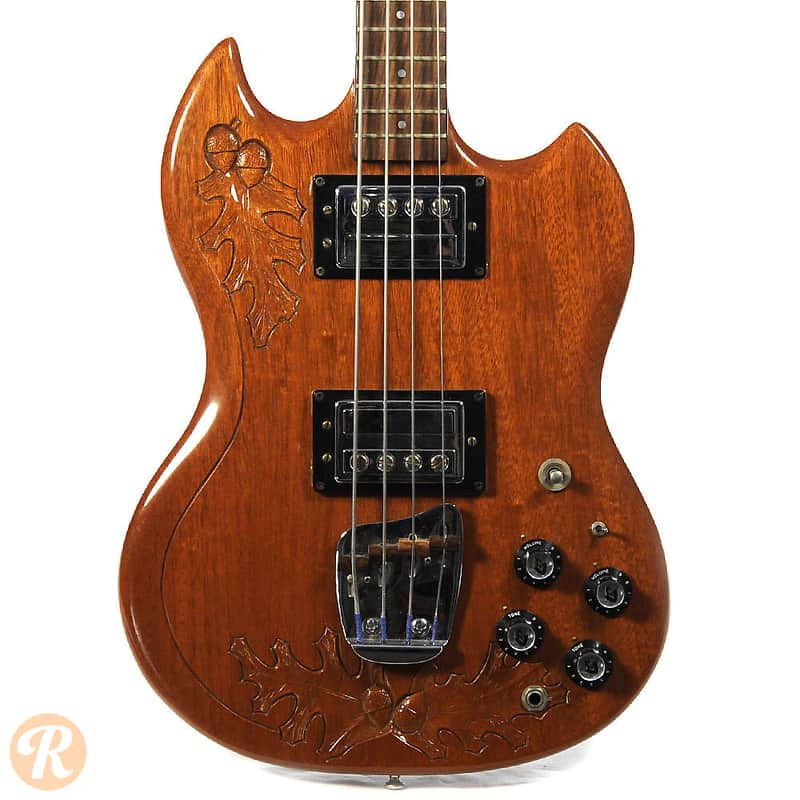 Guild JS II with Oak Leaf Design Walnut image 1