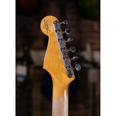 Fender Custom Shop Late 62 Strat Relic Faded Daphne Blue image 5