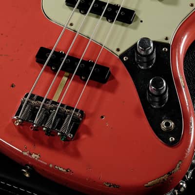 Fender Custom Shop MBS 1962 Jazz Bass Aged Fiesta Red 3-Tone Sunburst by Jason Smith [R135769] (01/06) image 2