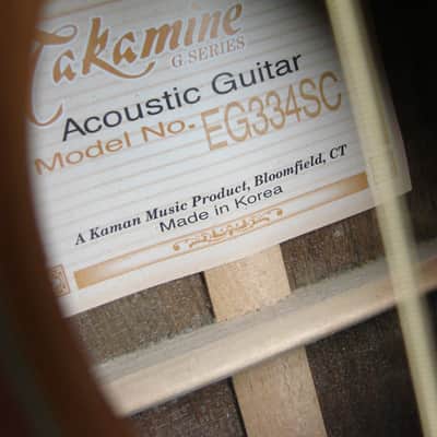 Takamine G-Series Made in Korea EG334SC Single Cutaway Acoustic/Electric Guitar image 8