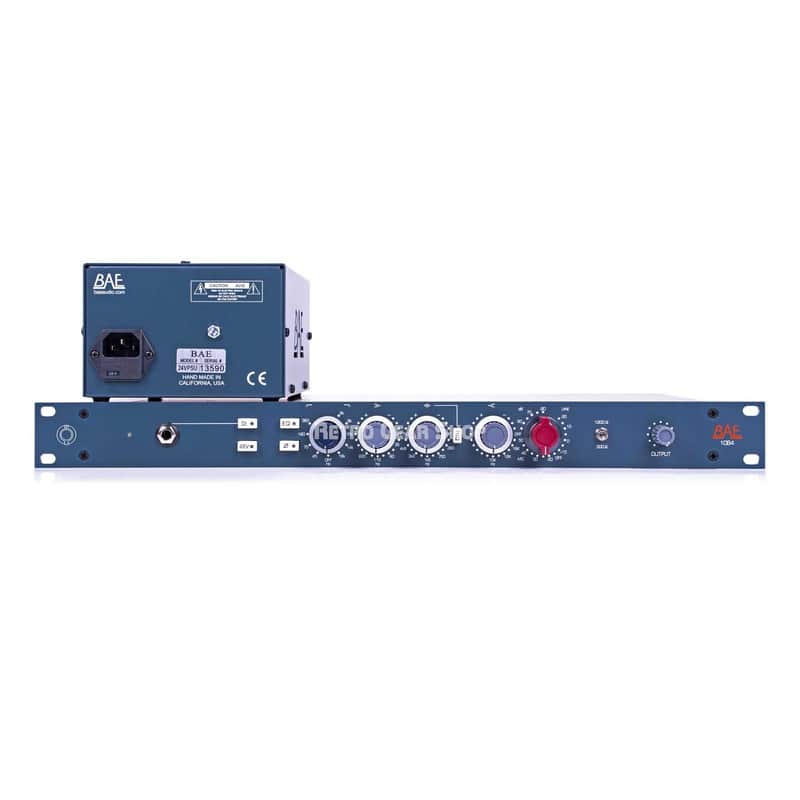 BAE 1084 Microphone Preamp & EQ with Power Supply Single Channel 19" Rackmount image 1