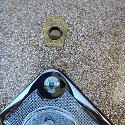 Ludwig 14"(Depth)x20"(Diameter) Bass Drum Keystone Badge 1960's image 5
