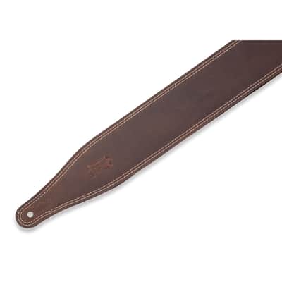 Levy's M17 B DS Dbr Tracolla In Pelle Con Doppia Cucitura Dark Brown 2 1/2 image 2