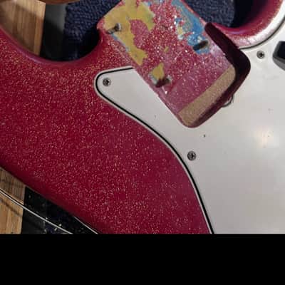 Fender Jazz Bass Red Sparkle Refin 1964 image 10