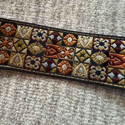 Late 1960s Fender Woven Strap Brown Rare image 9