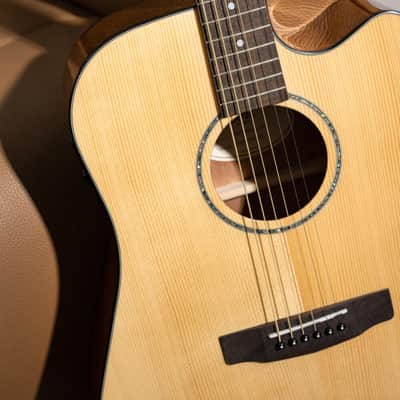 Cort Earth Series 60 Dreadnought Acoustic Electric Guitar 2020's - Natural Glossy image 18