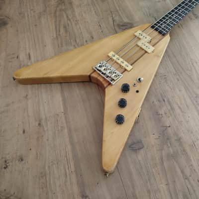 Kay Flying V bass 1980s - natural image 1