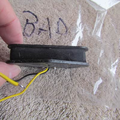 Telecaster Bridge Pickup Needs Repair Aftermarket Flat Pole Piece Telecaster Bridge PU For Repair image 3