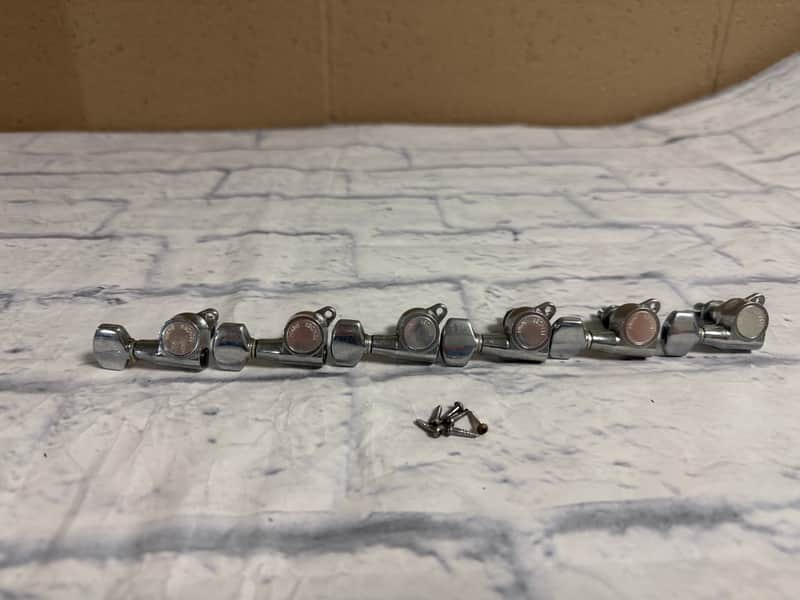 Fender 6 In Line MIJ Sealed Tuners 80's - Chrome image 1