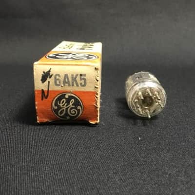 NOS SLEEVE GE 6AK5 Audio Preamplifier VINTAGE VACUUM TUBES USA Tested 4.7255-D image 4
