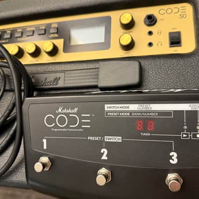 Marshall Code CODE50 50-Watt 1x12" Digital Modeling Guitar Combo 2016 - Present - Black image 7