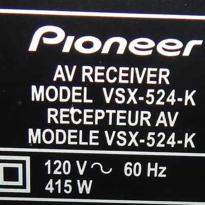 Pioneer VSX-524 HDMI home theater receiver with remote image 5