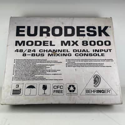 Behringer - MX8000 - Eurodesk -  48/24 Channel Mixer - Inc. PSU/Original Boxes - Needs Service imagen 18