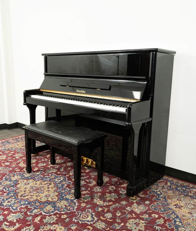 Boston Nordiska 118CG Upright Piano | Polished Ebony | SN: 05891 | Used image 1