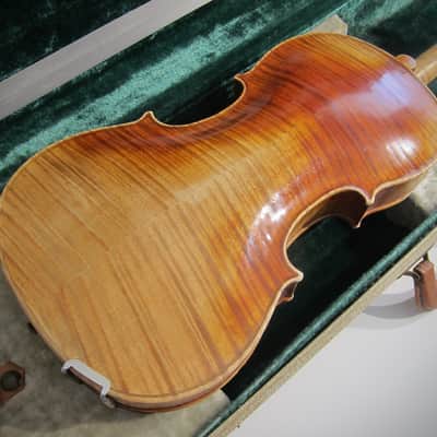 Jacobus Stainer German 4/4 Violin Germany Circa-1930s-1940s-Reddish Brown Varnish image 7