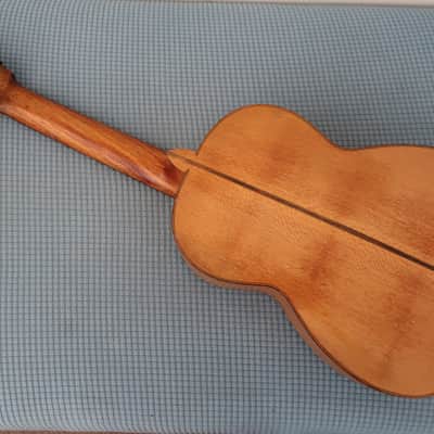 Project Vintage 1960s 3/4 Size Parlor Size Classical Guitar Mariachi Project Crack On Lower Bout Rarely Listed Mexico Mexican Mystery Maker image 19