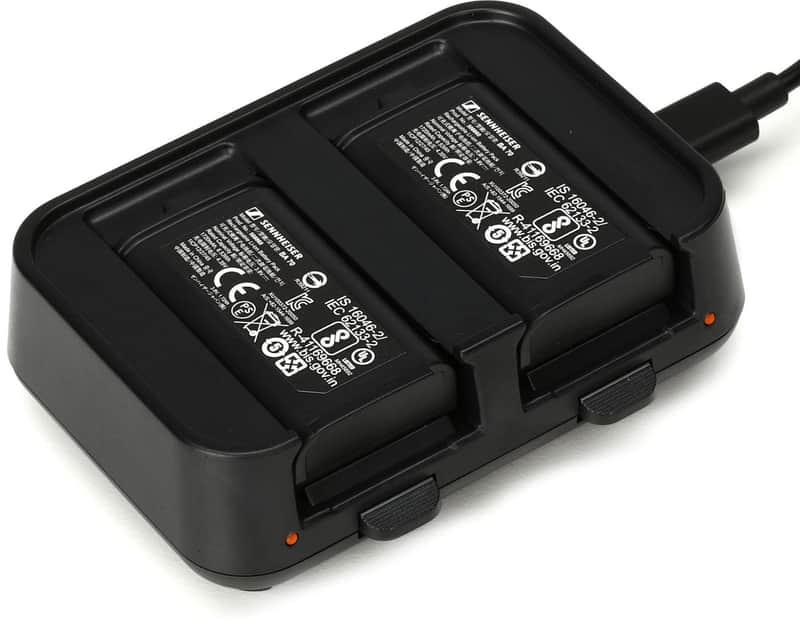 Sennheiser EW-D Charging Set: Dual-Bay Charger with Two BA 70 Battery Packs image 1
