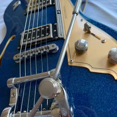 Duesenberg Starplayer TV Custom - Blue Sparkle image 5
