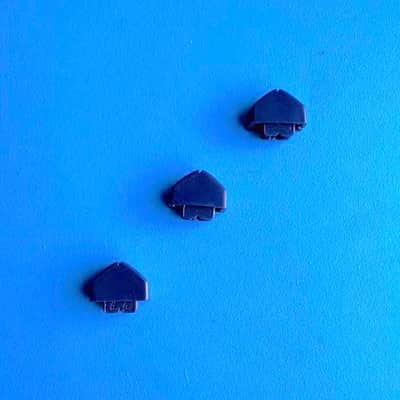 CASIO LK-110 Keyboard Part: Volume Slider Triangle Cover Cap Blue [3PCS]