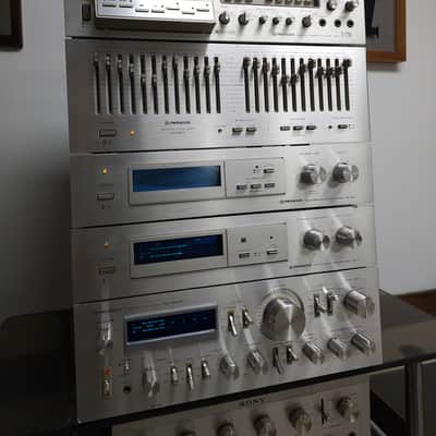 Pioneer SA-9800 Integrated Amplifier Recapped, CTF-1250 Tape Deck, Equalizer SG-9800, Reverberation SR-303 and Dynamic Processor RG-2. image 1