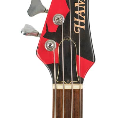 1985 Hamer Scarab Bass Zulu Stripe w/Original Hard Shell Case #513420 image 5