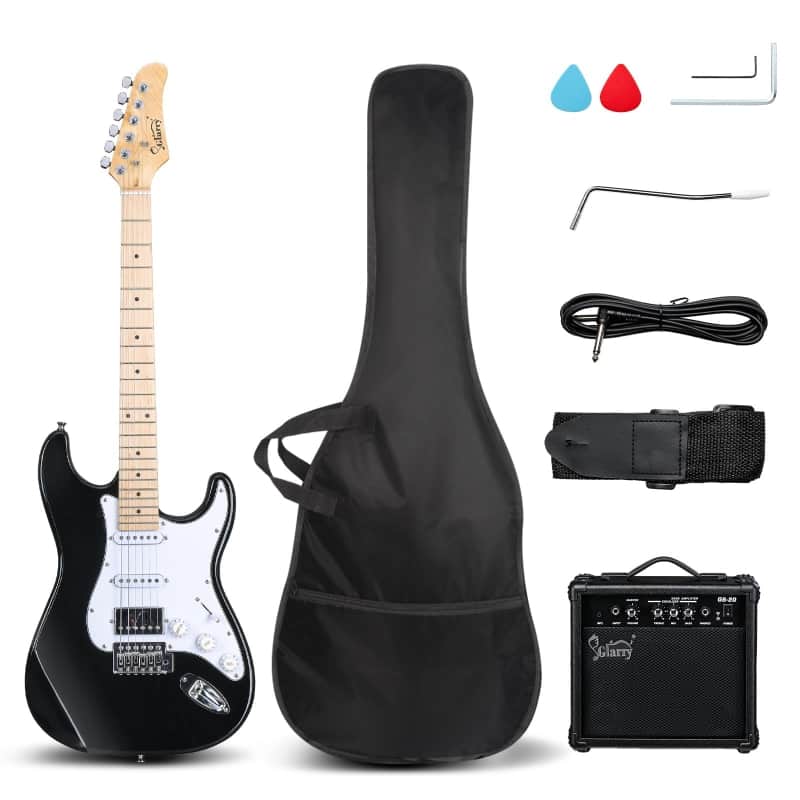 Glarry Sunset GST Electric Guitar HSS Pickups w/20W Amplifier image 1