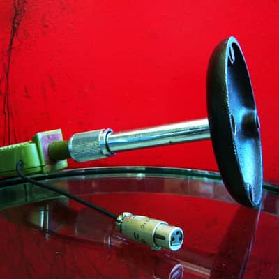 Vintage 1950's Shure 510C controlled reluctance microphone High Z w Atlas DS7 stand 410 510 prop display repair image 12