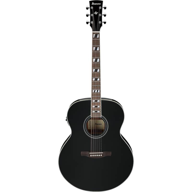 Ibanez AJ70M1E Jumbo Acoustic-Electric - Black High Gloss image 1