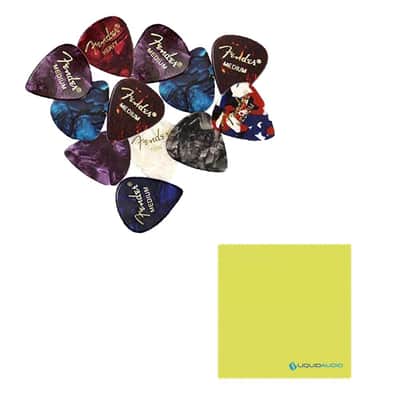 Fender Affinity Series™ Stratocaster®, Maple Fingerboard, Olympic White, 0378002505 Bundle w/12-Pack Guitar Picks and Liquid Audio Polishing Cloth image 2