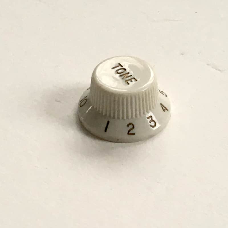 ? Fender Strat knob NOS White