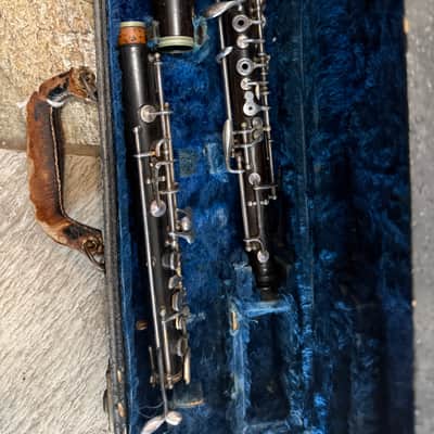 Continental brand wood Oboe with case. Made in USA image 1