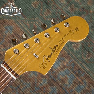 2025 Fender FSR Traditional 60s Jazzmaster Made in Japan - Mystic Aztec Gold Matching Headstock image 11