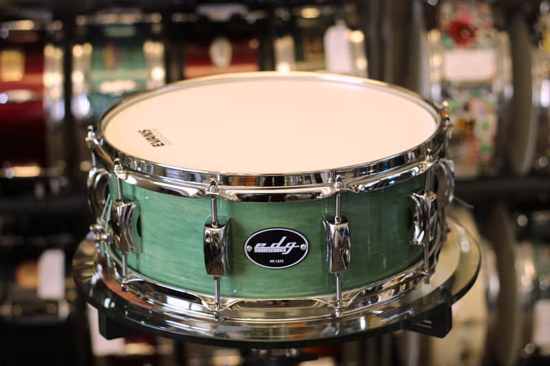 Edg Drumworks Custom 14" x 5.5" - 6 Ply Maple Snare Drum - Dragon Fly Green image 1