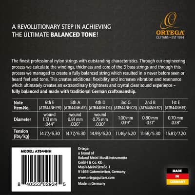 Ortega NYL Nylon Strings - Balanced image 2