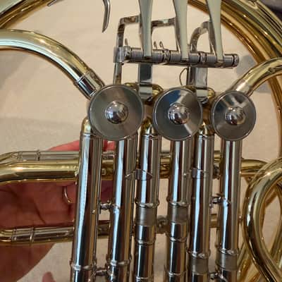 Yamaha YHR-314II Standard F Single French Horn 2010s - Lacquered Brass image 6