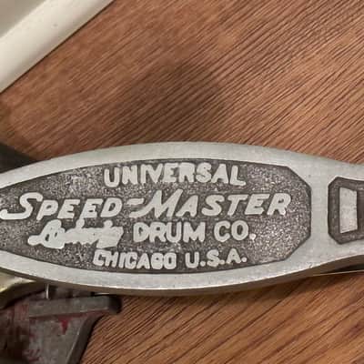 Ludwig Universal Speed Master Bass Drum Pedal Made in USA Vintage Red Base image 3