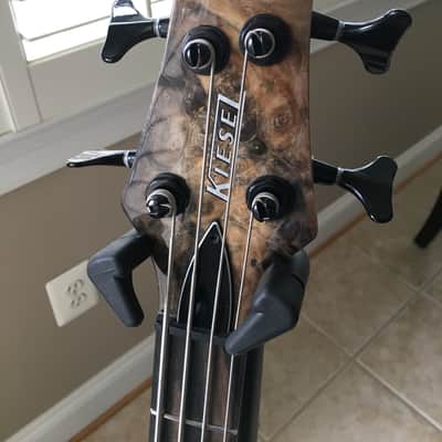 Kiesel V49K Vanquish 4 string 2017 Buckeye Burl 2017 NAMM Build image 3