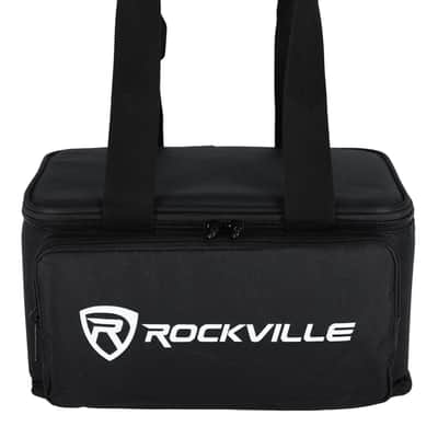 Rockville 8 PACK MINI HALO BLACK DJ Wash Lights+Bag, Wireless DMX/Rechargeable image 10