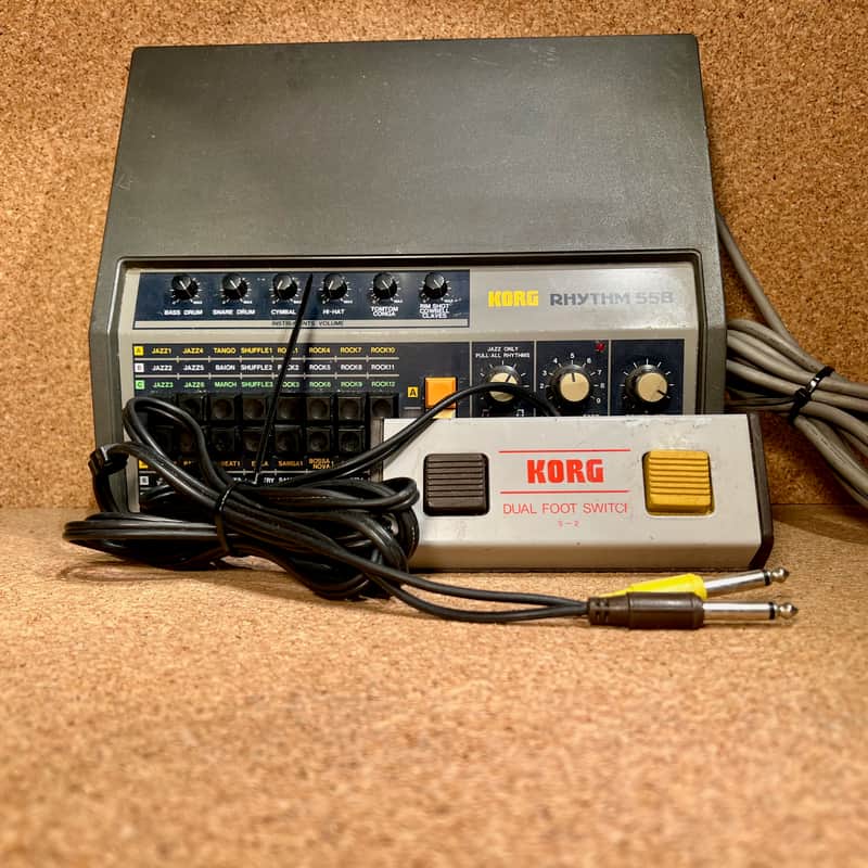 Korg KR-55B Rhythm – Analog BAR – 1980s – Footswitch Included – Serviced – Warranty image 1