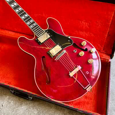 Greco SA-550 c 1975 - Cherry es-335 tdc original vintage MIJ Japan