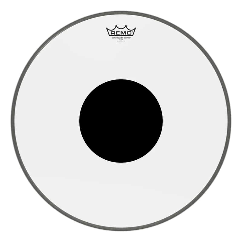 Remo Controlled Sound Clear Black Dot 18" Drum Head image 1