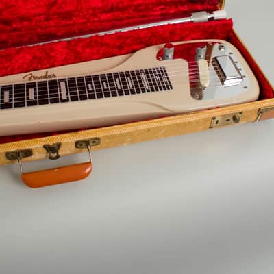 Fender  Studio Deluxe High Steel Electric Guitar (1956), ser. #00372, original tweed hard shell case. image 12