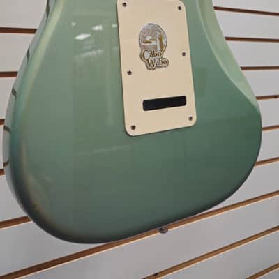 Fender Standard Stratocaster with Rosewood Fretboard 2003 Sage Green Metallic image 6