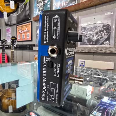 EBS MultiComp Studio Edition True Dual Band Compressor Pedal 2010s - Black/Blue image 4